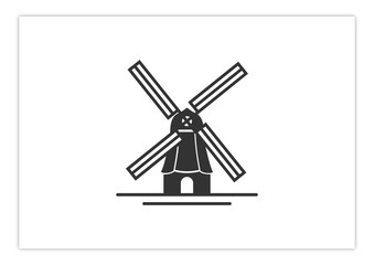 Obraz premium Mills - Simple Silhouette MIll