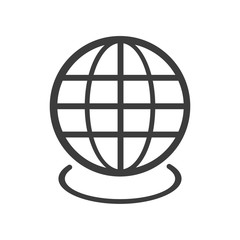 Obraz premium Sphere icon. Sphere Vector isolated on white background. Flat vector illustration in black. EPS 10