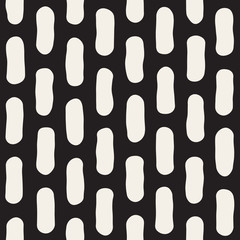 Vector Seamless Black And White Jumble Lines Pattern