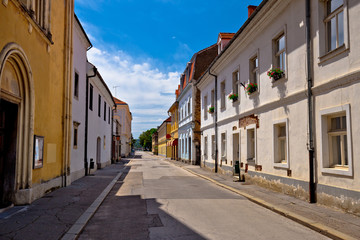 Fototapeta na wymiar Town of Karlovac street view