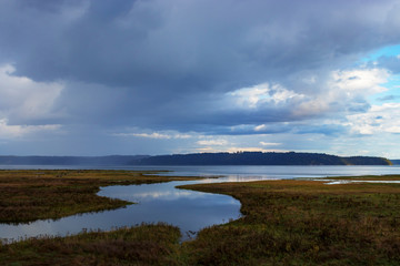 Storm rolling in over the Dosewallips state park