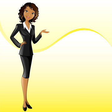 Businesswoman (presenting)