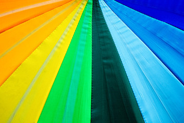 Fototapeta premium Rainbow spectrum multicolored background of an umbrella