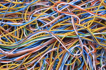 Abstract computer network, information chaos