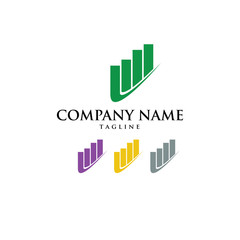 Finance Economy Accounting arrow Logo Icon Vector