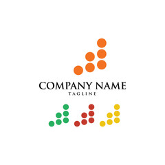 Finance Economy Accounting arrow Logo Icon Vector