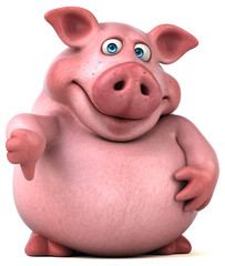 Fun pig - 3D Illustration