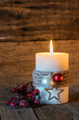 Adventszeit Kerze Weihnachten