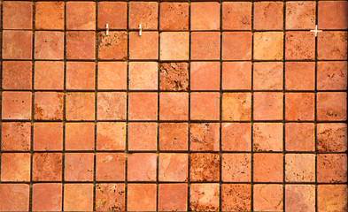 Mosaic made of gold tiles, background