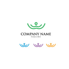 Naklejka premium Foundation Charity Logo Icon Vector