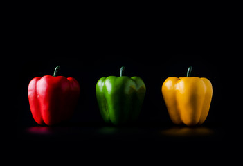 Sweet Pepper or Bell Pepper or Capcicum  It make form plastic