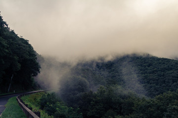 An evening drive through the Blue Ridge Mountains