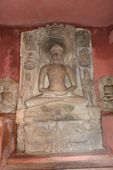 Antique stones  idols of God & Goddess in Deogarh, Uttar Pradesh Jaincentre built in  8th to the 17th century A.D.