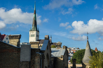 Fototapeta premium view of old town of Tallinn Estonia