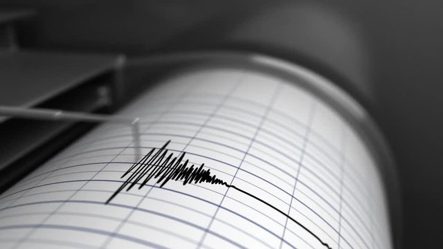 Animation of seismometer