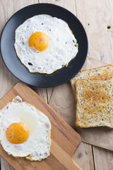 Eggs fried