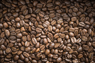 Roasted coffee beans