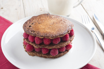 Pancake with chocolate
