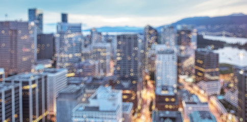 The city of Vancouver in Canada