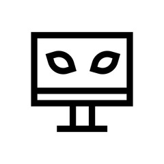 Spy virus line icon.