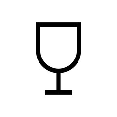 Wine glass line icon.