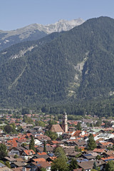 Fototapeta premium Mittenwald von oben