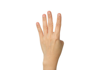 Obraz premium hand four count.