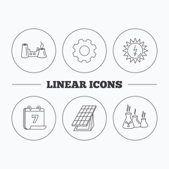 Solar collector energy, factory and industries.