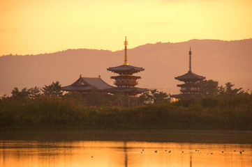 朝の薬師寺