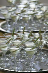 Thai herbal drinks, Lemon grass water, soft focus