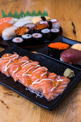 Japanese tasty sushi set