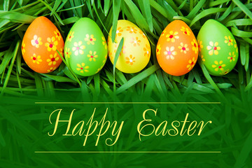 Happy Easter greeting card