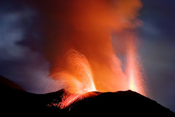 Erupting volcano - Stromboli