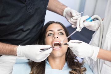 Obraz na płótnie Canvas A day in dental clinic