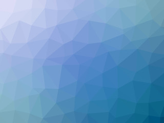 Fototapeta premium Abstract turquoise blue gradient low polygon shaped background