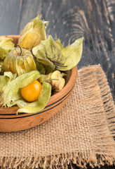 Physalis fruit in bowl
