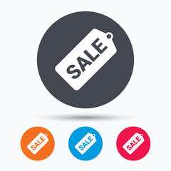 Sale coupon icon. Special offer tag sign.