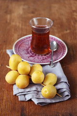 fresh dates and tea