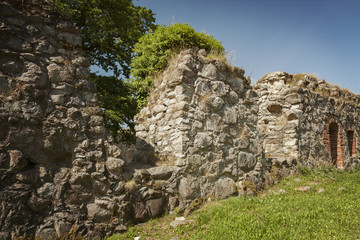 Ruined wall section