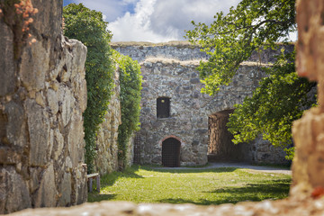 Fototapeta na wymiar Medieval fort ruin Sweden