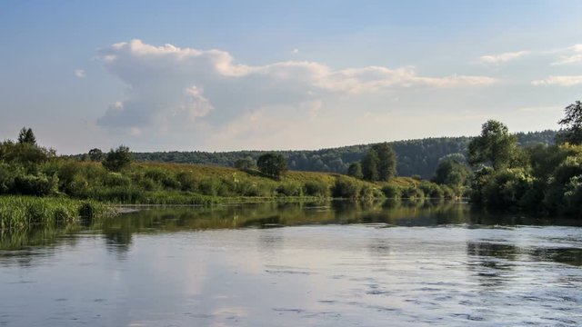 Nemda river in Russia