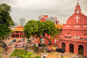 View of the famous colonial Dutch Square