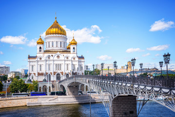 Obraz na płótnie Canvas Cathedral of Christ the Saviour, Moscow, Russia