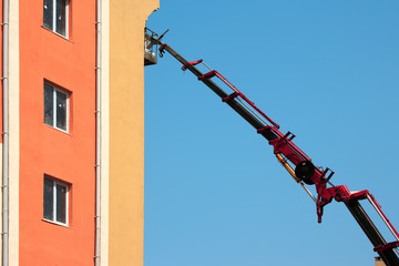 Obraz premium construction site and crane