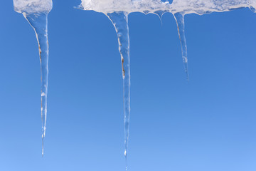 icicle winter ice sky hang