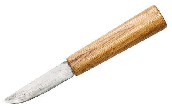 hunting yakut knife with oak tree handle