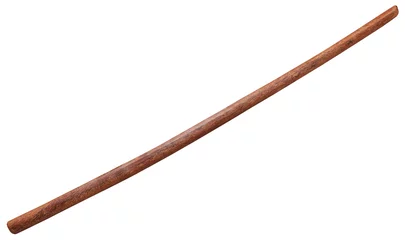 Foto op Plexiglas bokken Japanese wooden sword isolated © vvoe