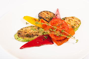 grilled vegetables with Eggplant and Zucchini