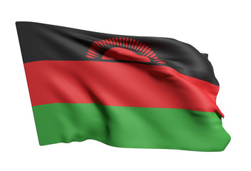 Obraz premium Republic of Malawi flag waving