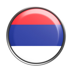 Button with Serbia flag